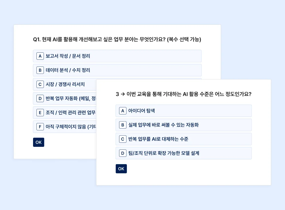 교육 니즈 분석·구성원 진단